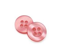 20-150Pcs 11.5mm Resin Pearl Buttons,4-Hole Wide Brim Corrugated Sewing Buttons,Watermelon Red,100Pcs