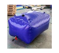 20-1585 Gal Water Storage Bladder Containers, Foldable Portable Water Emergency Storage Bag PVC Spigot & Overflow Kit for Camping Garden Agricultural Irrigation