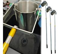 20' 16 Ft 13 10 6 5 Feet Long Professal Liquid Sampler Pole Multifunctal Portable Water Quali Monit System on Telescoping Rod & Swivel Beaker(3pack 1000ml-300cm/9.8ft)