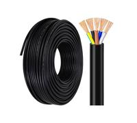 20/18/16 Gauge 5 Cores Flexible Electrical Wire, CE Certified Pure Copper Flame-Resistant Power Cable for Signal Lines, Internal Lines of Equipment, Electrical Appliances(1.0mm²)