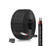 20/2 AWG Electrical Wire | SCHDRA 2x0.5mm² Tinned Conductors 82.02FT/25M | 12V/24V Automotive Grade Cable | for LED Transformers, Boat Systems, Thermostats & Solar Controllers