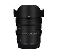 20 2 Camera Lens Sticker Wrap Protective Film Protector Decal Skin for Sigma 20mm F2 DG DN fit for Sony Mount(Armor Fiber Black)