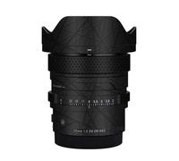 20 2 Camera Lens Sticker Wrap Protective Film Protector Decal Skin for Sigma 20mm F2 DG DN fit for Sony Mount(Cross Ultra Black)