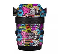 20 2 Camera Lens Sticker Wrap Protective Film Protector Decal Skin for Sigma 20mm F2 DG DN fit for Sony Mount(Graffiti Pink)