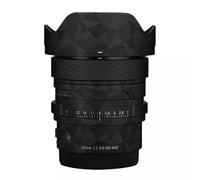 20 2 Camera Lens Sticker Wrap Protective Film Protector Decal Skin for Sigma 20mm F2 DG DN fit for Sony Mount(Triangle Black)