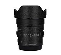 20 2 Camera Lens Sticker Wrap Protective Film Protector Decal Skin for Sigma 20mm F2 DG DN fit for Sony Mount(Splash Ultra Black)