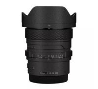 20 2 Camera Lens Sticker Wrap Protective Film Protector Decal Skin for Sigma 20mm F2 DG DN fit for Sony Mount(Leather Black)