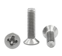 20-200pcs M1 M1.2 M1.4 M1.6 M1.7 M2 M2.5 M3 M3.5 M4 M5 304 Stainless Steel Cross Phillips Flat Countersunk Head Screw Bolt(40mm,M3.5 (20pcs))
