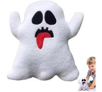 (20×20cm) Ghost Plush Pillow - Ghost Decorative Stuffed Pillows,Halloween Ghost Spooky Throw Pillows Ghost Stuffed Animal for Sofa Bed Holiday Children