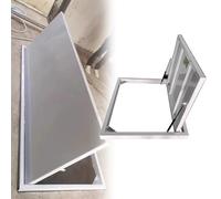 20 22 24 26 28 30 in Floor Hatch Heavy Duty, Flush Escape Hatch Floor Cover & Suction Cups Opener, Suction Cups Opener Stainless Steel Inspection Hatch(LXW 60X30IN/1520X760MM)