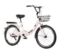 20/22/24/26 Inch Folding Bike with High Carbon Steel Body, Single-Speed Spoked Wheel, Foldable Bicycle with Dual Disc Brake, Folding Bikes for Men and Women A,20 inch