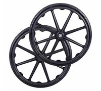20/22/24 in Black Wheelchair Rear Wheel Replacement, Solid Polyurethane Back Wheel Accessories for All Terrain(22in)