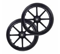 20/22/24 in Black Wheelchair Rear Wheel Replacement, Solid Polyurethane Back Wheel Accessories for All Terrain(20in)