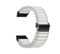 20 22 26mm Ocean Nylon Loop Strap For Garmin Watch Fenix 5 5S 6 Plus 7 Pro 7S 7X 8 AMOLED 43 47 51 Enduro 2 3 Band(White,For Fenix 8 51mm)
