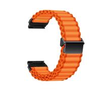 20 22 26mm Ocean Nylon Loop Strap For Garmin Watch Fenix 5 5S 6 Plus 7 Pro 7S 7X 8 AMOLED 43 47 51 Enduro 2 3 Band Accessories(Orange,For Fenix 7(7Pro) 47mm)