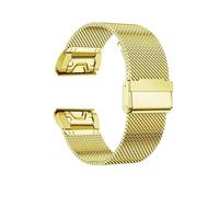 20/22/26mm Quick Fit Strap For Garmin Fenix 8 43 47 51mm 7X 7 Pro 6X 6 5X 5Plus Tactix7 Forerunner 965 Stainless Steel Band(Rose gold,26mm)