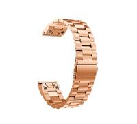 20 22 26mm Quick Release Metal Stainless Steel Watch Strap Fit For Garmin Fenix8 7S 7 7X 6S 6 6X Pro 5S 5 5XPlus(Rose gold,26mm Enduro MK2 MK1)