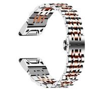 20、22、26mm Quickfit Stainless Steel Strap Fit for Garmin Fenix 8 / Fenix 7 / Fenix 6 / Fenix 5 / EPIX 2 / Fenix 7X / Fenix 6X(Silver RG,22mm)