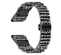 20、22、26mm Quickfit Stainless Steel Strap Fit for Garmin Fenix 8 / Fenix 7 / Fenix 6 / Fenix 5 / EPIX 2 / Fenix 7X / Fenix 6X(Black,22mm For Fenix 8 47mm)