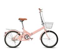 20/22 Inch Folding Bike for Adults, Shock-Absorbing, Ultra-Light Portable