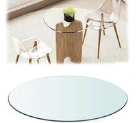 20" 24" 26" 28" 30" 40" Glass Table Top Clear Tempered Glass Tabletop Protector Replacement Top For Dining Coffee Side Table(88cm(35in))