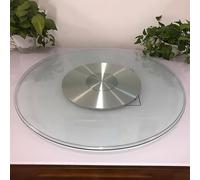 20" 24" 27" 31" 35" 39" Tempered Glass Turntable, Large Lazy Susan Clear Swivel Plate, Centerpiece for Countertop for Dinning Room, Living Room, Kitchen (Size : 90cm/35)
