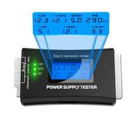 20 24 Pin PC Power Supply Tester Power Detector with LCD Display for SATA LCD Diagnose PSU 4/6/8 Pin Computer PC Energy Supply Tester for ATX ITX BTX PCI-E SATA Computer Energy Supplies 1PC Black