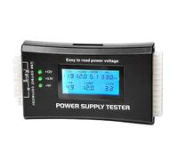 20/24 Pin PC Power Supply Tester, Universal PSU Tester with 1.8” LCD Display for ATX/ITX/IDE/HDD/SATA/BYI Connectors, Automatic Alarm Desktop Computer Power Check Tool for Maintenance Troubleshooting
