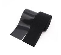 20/25/30/40/50mm Soft Baby Hook Loop Fastener Tape Safe Baby Transparent Black White Self Adhesive Stickers Tape DIY Sewing 2M (Color : 40mm black, Size : One side Loop 2meter)