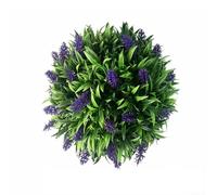20/25/30cm Artificial Lavender Topiary Ball for Hanging Baskets Outdoor Plastic Plants Decoration Ornament (30cm)