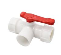 20/25/32/40/50/63mm Water Pipe Tee Coupler Plastic Ball Valve 3-Way Quick Connector T-Type PVC PE Fast Connection 1pcs(50mm x TEE)