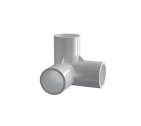 20 25 32 40 50mm Grey PVC Pipe Connector Straight Elbow Tee Cross Joints Water Pipe Adapter 3 Ways Joints(White,50mm)