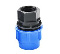 20/25/32/40/50mm PE Pipe Quick Connector Ball Valve with 1/2 3/4 1 .2 .5 Inch Thread Coupler for Agricultural Irrigation(White)