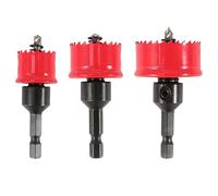 20/25/32mm Hole Saw Set, 3Pcs M42 Bi-Metal Cutters With Hex Quick Shank