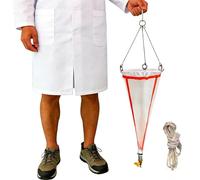 20/25/40/50 Micron Research Grade Plankton Net, Plankton Tow Net with 5 M/16.4 Ft Rope, Experimental Nylon Netting for Collecting Phytoplankton, Protozoa And Rotifers(50 Micron)