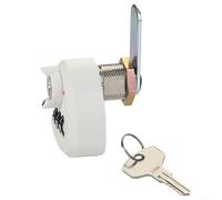 20/25mm Zinc Alloy 3-Digit Combination Cam Lock with Key for Mailbox, Drawer, Cabinet and Locker Security, Mechanical Password Lock for Home or(25mm White)