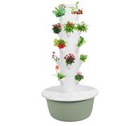 20/28 Holes Hydroponic Growing System Kit, Hydroponic Garden Tower with Pump System, 5/7 Layers Indoor Vertical Hydroponic Garden Tower for Herbs, Fruits and Vegetables (0.3㎡ Footprint) White