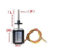 20/28MM Threaded Screw Shaft Step electronic starter Linear DC 12V-24V NEMA8 NEMA11 Screw electronic starter AUOQKQUT(28MM Through motor,0.61P 150L)