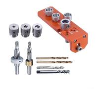 20/30/40 Series Aluminum Profile Drilling and Tapping Tool with Telescopic Rail Design and Anti-Collapse Edge for Accurate DIY Furniture Assembly (10pcs set)