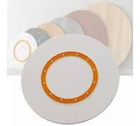 20" 30" 40" Solid Wood Lazy Susan Turntable - Heavy Duty Round Serving Tray for Dining Table, Kitchen, Home - Large Rotating Serving Plate (White, 50cm/20in)