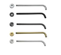 20/30/40CM Stainless Steel Shower Head Extension Arm Top Ceiling Mounted Wall Tube Rainfall for Bathroom for Use in Bathroom(Grey Top Mount)