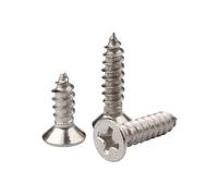 20/30/50/100/200pcs 304 Stainless Steel Cross Countersunk Head Self-tapping Screws M1.2 .4 .5 .7 M2 .3 .6 M3 M4 M5 M6(10mm,M2.6 (50Pcs))