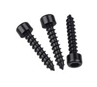 20/30/50/100pcs Hexagon Socket Cap Head Self Tapping Screw M1.7-M6 8. Grade Black Carbon Steel Allen For Audio Speaker(10mm,M3 50pc)