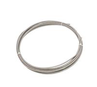 20/30/50Meter Wire Rope PVC Transparent Coated Cable 304 Stainless Steel Rope Soft Clothesline Diameter 1.5mm 2mm 3mm 4mm(Diameter 2.5mm,50M)