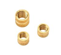 20/30/50PCS M2M2.5M3 Brass Insert Nuts Copper Knurl Threaded Embedded Through Nut