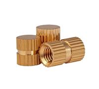 20/30/50PCS M2M2.5M3 Brass Insert Nuts Copper Knurl Threaded Embedded Through Nut