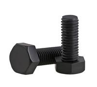 20/30/50pcs M3 M4 M5 M6 M8 M10 M12 Black Nylon Hexagonal Screw Metric Threaded Hex Head Plastic Insulated Bolt Length 4mm-100mm(15mm,M4 (30Pcs))