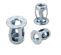 20/30/50Pcs Petal Shape Rivet Nut Screw Bolt Kit Expansion Metal Rivetnut Panel License Plate Clamp Lock Jack Nuts M4 M5 M6 M8(Nut Only(Silver),M8x21(30Pcs))
