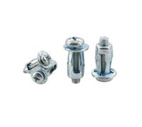 20/30/50Pcs Petal Shape Rivet Nut Screw Bolt Kit Expansion Metal Rivetnut Panel License Plate Clamp Lock Jack Nuts M4 M5 M6 M8(Cross Head (Silver),M5x18(30Pcs))