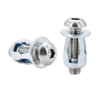 20/30/50Pcs Petal Shape Rivet Nut Screw Bolt Kit Expansion Metal Rivetnut Panel License Plate Clamp Lock Jack Nuts M4 M5 M6 M8(Round Head (Silver),M6x20(30Pcs))